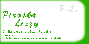 piroska liszy business card